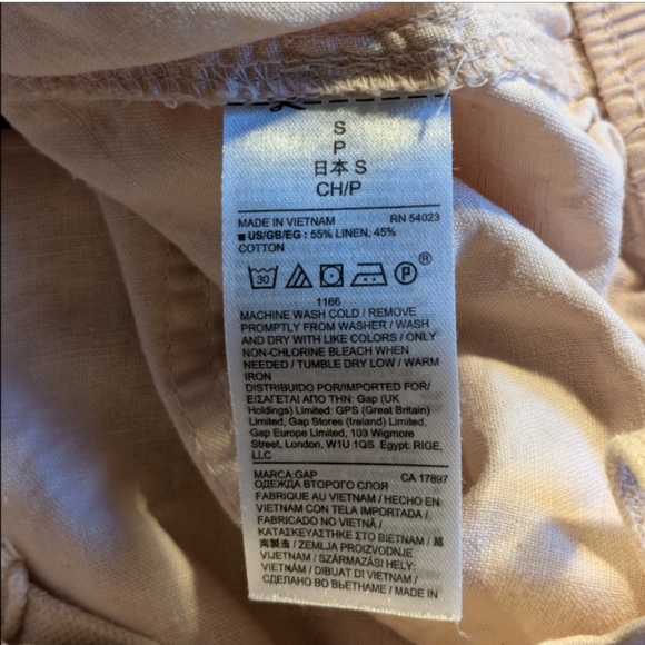 🩷 GAP Linen-Cotton Blend High Rise Utility Joggers, S - Picture 5 of 14